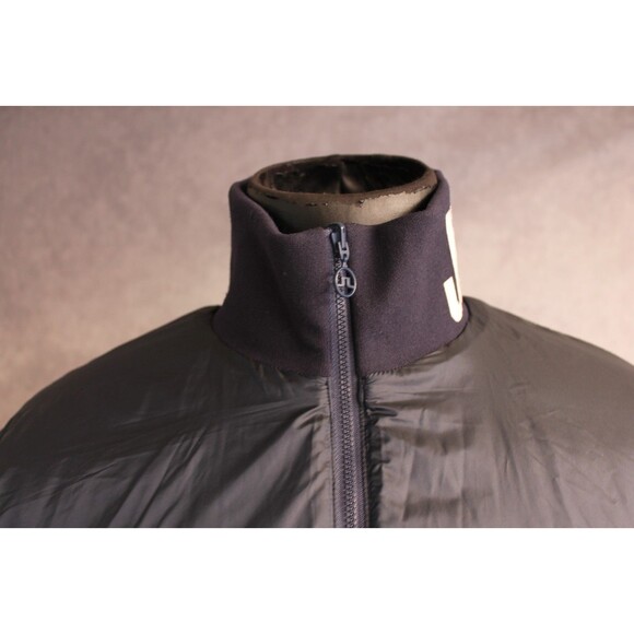 J. Linderderg Women's Reversible Puffer Jacket Size Large Navy Blue - Picture 11 of 12